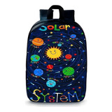Mochila Infantil Creche Prezinho Sistema Solar Planetas Top