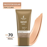 Protetor Solar Facial Episol Color Fps70 Tom 2 Claro Com 40m