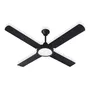 Ventilador de techo Luz Desing VT120 con plafón led con 4 palas de Metal color negro estructura color negro\u002Ffrío, 1.2m de diámetro | Envío gratis