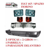 Giro + Optica + Parrilla + Paragolpe Fiat 147 Spazio Fiorino
