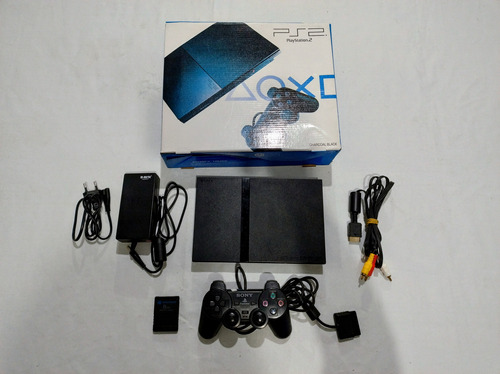 Playstation 2 Bloqueado + Controle + Cabos + Brinde