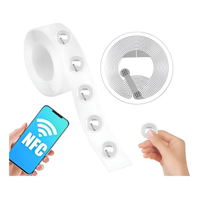 100pzs Sticker Tag Ntag213 Rfid 13.56 Mhz Nfc Iso 14443a Cel | MercadoLibre
