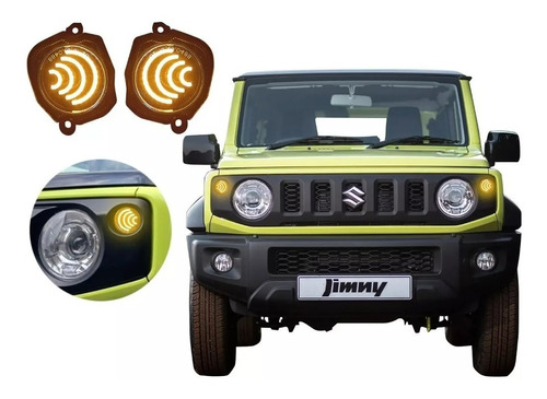 Cuartos De Parrilla Led Humo Suzuki Jimny 2021-2024