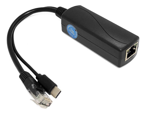 Revodata Gigabit Tipo C Poe Splitter Poe 48v A Salida Usb-c,