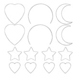 Aros Metálicos Para Catcher, Luna/estrella/corazón/media Lun