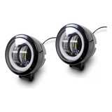 Par De Faros Led Auxiliares Led Ojo De Angel Moto 