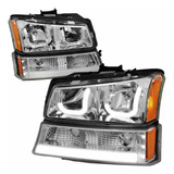 Faros Led Del Silverado Avalanche 2003 2004 A 2007 Cromados