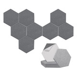 Paquete De 8 Paneles Acústicos Hexagonales Autoadhesivos, Qu