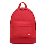 Mochila Diesel Wallace Farb Backpack Rojo Unisex Sin Genero Escolar - Urbana Con Comparimento Para Laptop / Forro Reforzado - 100% Original Y Nueva