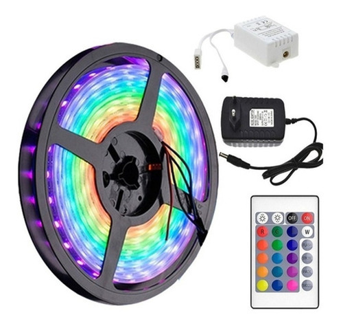 Tira Led 5mts Rgb Tl5 Con Control Remoto