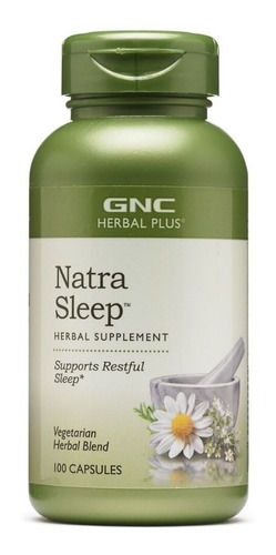 Gnc I Herbal Plus I Natra Sleep I 100 Capsulas I Usa 