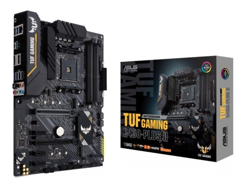 Placa Mãe Asus Tuf B450-plus Ii Ddr4 Am4 Cor Preta