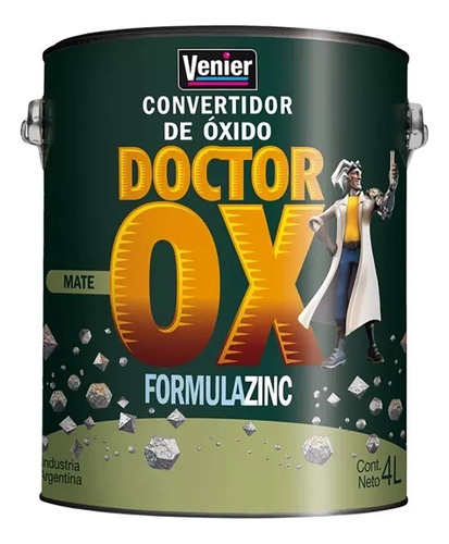 Dr. Ox Convertidor De Oxido Blanco Mate 4 Lts Venier Sibaco