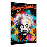 Cuadro Moderno En Tela Canvas Albert Einstein 50x70 Cms 