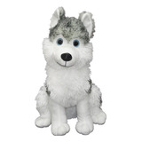 Peluche Perro Siberiano Sentado 35cm Tierno Ar1 3835 Ellobo