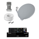 Kit Receptor Digital Full Hd Satmax 5 + Antena + Cabo + Lnbf