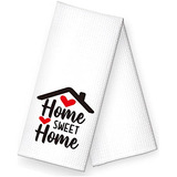 Rzhv Home Sweet Home - Toalla De Cocina Con Forma De Corazón