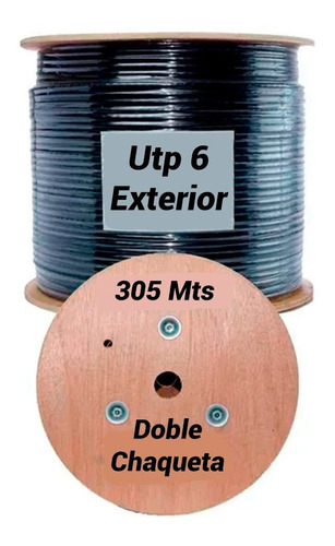 Cable Utp Cat6 Uso Exterior Aleación 305 Metros