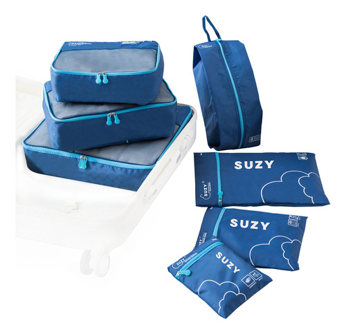 Bolsa De Viaje Suit Tidy, Organizador De Ropa De Viaje, 7 Un