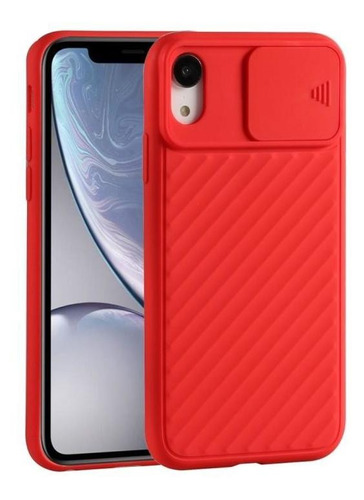 Carcasa Con Protector De Cámara/rojo Para iPhone X / Xs
