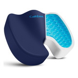 Cojin De Gel Ergonomico Xl Para Silla Oficina Funda Azul