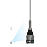 Antena Móvel Px Bobina Cabo Suporte Porta Mala Grande Ap0187