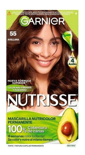 Tintura Permanente Nutrisse Garnier Coloración Tono 55