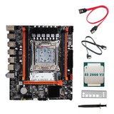 Placa Base De Escritorio X99h+cpu E5 2666 V3+grasa Térmica L