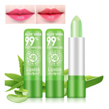 Labial Mágico Aloe Vera Cambia De Color Hidrata 