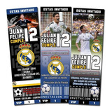 Invitaciones Impresas Cumpleaños Real Madrid James Rodríguez