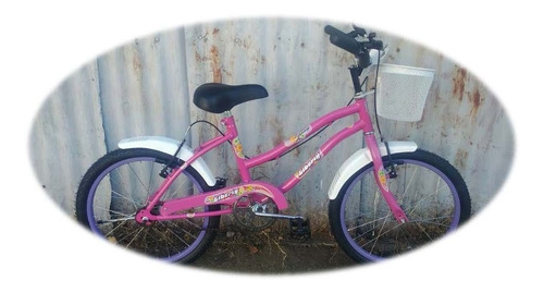 Bicicleta R20 Playera Nena Infantil Liberty Con Canasto