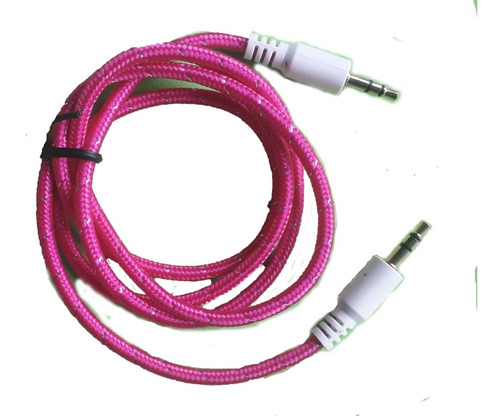 Cable Auxiliar 3.5mm Mallado Mini Plug Parlantes Auriculares