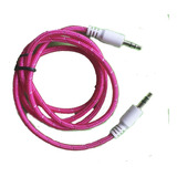 Cable Auxiliar 3.5mm Mallado Mini Plug Parlantes Auriculares