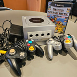Console Nintendo Game Cube Usado 2 Controles E Super Smash