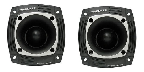 Kit 2 Carcaça De Reposição Frente Super Tweeter St300 S/furo Cor Preto