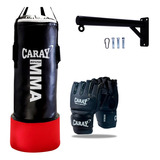 Saco De Boxeo Con Agarre Caray + Base Metálica+guante De Mma