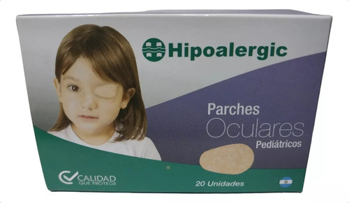 Parche Protector Ocular Adhesivo Hipoaler.  X60 U Pediatrico