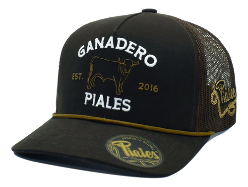 Gorra Piales: Ganadero Toro Café Sku:0198