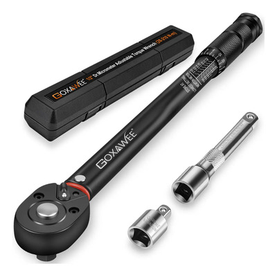 1\u002F2'' 28-210nm Torquímetro Goxawee Llave De Torque, Desbloqueo giratorio con ajuste bidireccional, precisión +\u002F- 3 %, incluye barra de extensión de 1\u002F2'' y adaptador de 3\u002F8'', aampliamente aplicado | Envío gratis