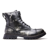 Fabián Arenas Botas Casuales De Piel Para Hombre 6904 Gris