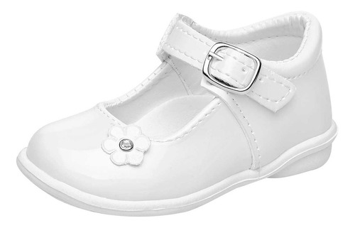 Zapato Bautizo Bebe Niña Kids Sofi 750 Blanco 12-14 65882 T3