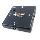 Chaveador Distribuidor Hub Switch Divisor Hdmi 3x1 1080p 3d