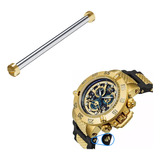 Segundo Pino Pulseira Invicta Subaqua Noma 3 Dourado Premium