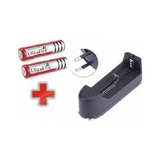 Cargador De Pilas Recargables + 2 Pila 3.7v Li-ion 18650