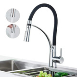 Torneira Pia Cozinha Flexível Gourmet Misturador Metal Inox Luxo Alta Luuk Young K125 Cor Preto