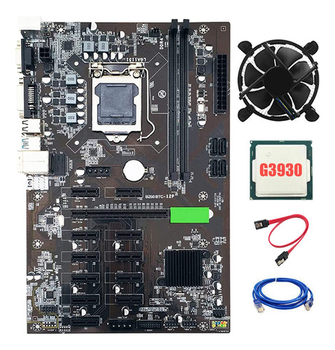 Placa Base Minera B250 Btc, 12 Gpu, Lga1151, Ddr4, Compatibl