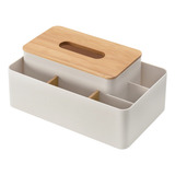 Caja Organizadora De Cajas Con Tapa De Madera Para Papel De