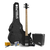 Paquete Bajo Electrico Jethro Series By Steelpro 503-sk