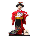 Fwefww Muñeca Geisha Japonesa Muñecas Con Kimono Estatua