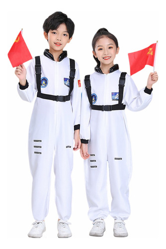 Traje Espacial De Astronauta Para Niños/niña Cosplay Traje